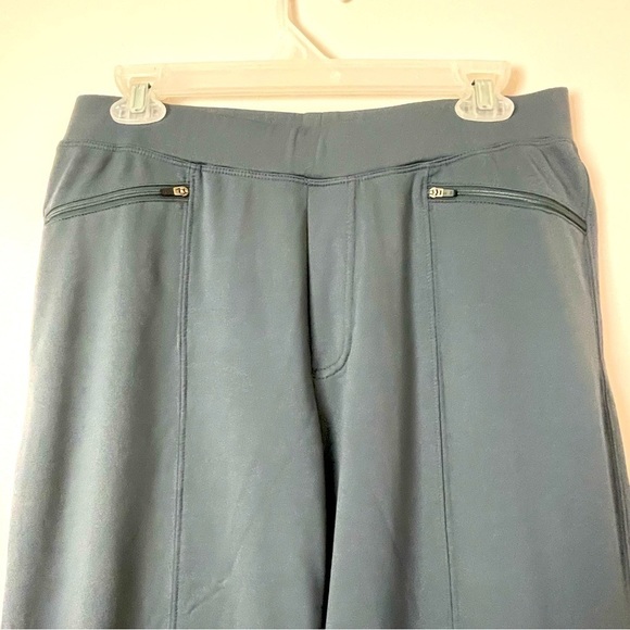 Athleta Jogger Sweatpants – Blue Gray, Zip Pockets – Size Medium - Picture 2 of 8